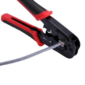 Nätverkskabelskärning Stripping Crimper Crimping Tool RJ45 RJ12 RJ11 8P / 6P / 4P Connectors Handverktyg 6