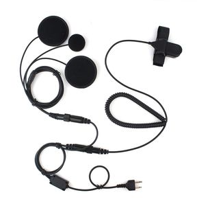 Motorradhelm PTT Headset Ohrhörer für ICOM F4 Cobra Midland Uniden 044 KPO