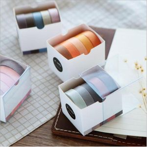 adhesive tape school supply cool sticker 10mm*5M Solid color paper tape DIY decorative scrapbook stationery office 2016