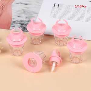 8ml Pink Diamond Ring Shape Vuoto Lip Gloss Bottiglia Lipgloss Tube Pink Lip Gloss Tubo Labbra Bottiglia Bacchetta Pennello Contenitore Nuovo