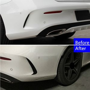 Bilstyling bakre stötfångare spoiler båda sido kanard dekoration täckning trim för Mercedes Benz C Coupe C205 2015-2019255K