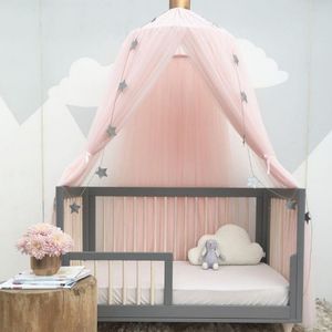 Mosquito Net Canopy Yarn Mosqutio Net Hanging Curtain Round Lace Dome Princess Room Bed Tents for Children