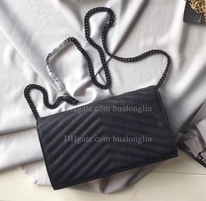 Genuine Leather Designer Handbag Women Bag High Quality Original Box Messenger Shoulder Purse Chain with card holder slot clutch