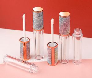 100pcs Empty Transparent Lip Gloss Tubes Plastic Lip Balm Tube Lipstick Mini Sample Cosmetic Container With Silver Cap SN35
