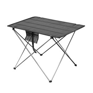 Les petits portables Table pliante camping en plein air Meubles Ordinateur Lit Tables de pique-nique 6061 en alliage d'aluminium ultra léger pliant bureau