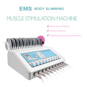 EMS Emagrecedor Elétrico Estimulador Muscular Onda Russa Eletroterapia Almofada de Eletrodos máquina de perda de peso