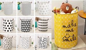 28 styles foldable storage bucket oversized stotage basket for children's toy top waterproof bathroom dirty clothes laundry storage boxdc564