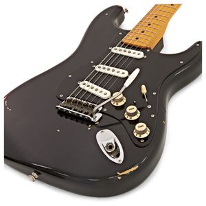 老化した遺物カスタムショップDavidGilmour Strat Guitar Black Relic China Electric Guitar