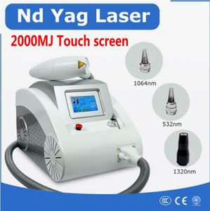 2000MJ Touch Screen Q Comutado nd Yag laser beleza máquina tatuagem mancha de remoção de remoção de remoção 1320nm 1064nm 532nm CE
