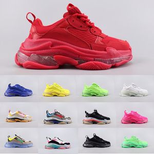 Womens Mens Triple-s Designer Shoes Platform Sneakers Clear Sole Bold Casual Luxury Dad Shoe Collectible Quality Chunky triple s double Foam Sneaker