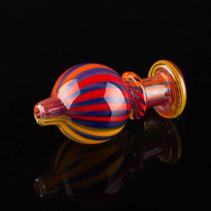 UV Color Glass Bubble Carb Cap 26mm For Flat Top Hookahs Quartz Banger Nails Water Bongs Pipe Dab Rigs