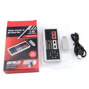 Alta Qualidade Nova 2.4G Controlador Sem Fio Nostalgic Host para NES para SNES mini console clássico com receptor e cabo de carregamento