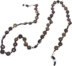Wholesale string retainer resale online - summer collection handcrafted fashionable coconut eyeglass beaded chain retainer holder sunglass retainer spectacle string lanyard