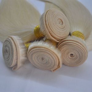 GRADE 10A 613 Blond färg Silk Rakt Virgin Hair Malaysian 100 Human Hair 50g One Bundle 250g One Lot