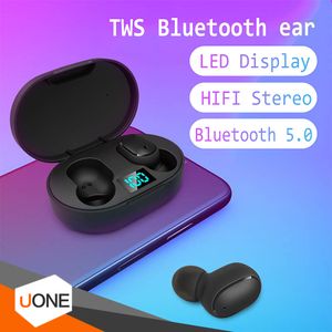 Mini TWS Wireless Earbuds E6S Headphone Hifi Sound Bluetooth Headphone 5.0 With Dual Mic Led Display Earphones Auto Pairing Headsets