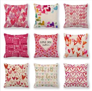 Romantic Valentines Day Gift For Girlfriend I Love You Pillow Case Cushion Cover Sweet Wedding Decoration Birthday Party 150 styles