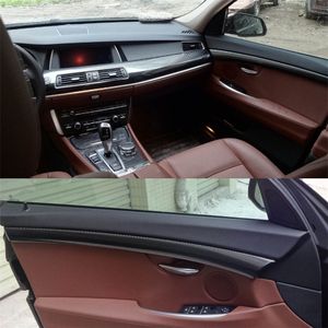 Para BMW Série 5 F07 GT 2010-2017 Interior Porta Painel de Controle Central Handle Carbon Fiber decalques das etiquetas Car Styling Acessó