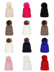 10 stylów Niemowlę Dzianina Czapka Baby Girls Hair Hats Designer Kids Designer Solid Caps Dzieci Chłopcy Outdoor Slouchy Beasles Toddler Prezenty