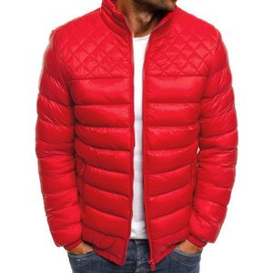 Herren Down Parkas Winterjacke Männer Nizza Mode Herbst Reißverschluss Mantel Puffer Baumwolle Mens Parka Solid Casual Streetwear Mantel