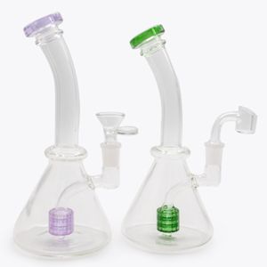 beaker base water pipes glass bongs ice catcher thickness for smoking 8"Hookahs