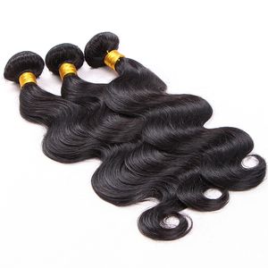 Promotion Brazillian Body Wave Hair Bundle 100g 3pcs Obehandlade Human Virgin Hair Weft Billiga Wave Hair Extensions, 3st