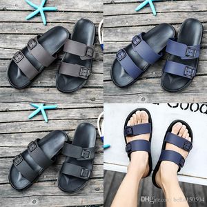 top quality designer sandals Brand Slippers Blue black Brown Shoes Man Casual Shoes Slippers Outdoor Beach Slippers EVA light Sandals