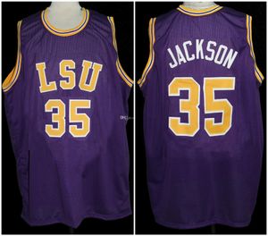 Chris Jackson #35 LSU Tigers College Retro Basketball Jersey Mens Stitched Custom Any Number Name Jerseys