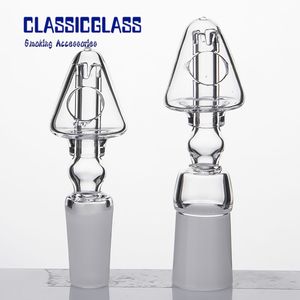 Mushroom Quartz Nail Domeless quartz nails With hole 10mm 18mm 14mm Male banger for glass bong oil rig