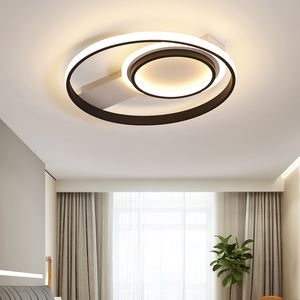Modern LED Ceiling Lights Creative Black+white Frame ceiling lamp For Living Room Lights Bedroom ceiling light lampara techo