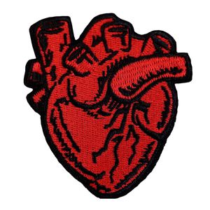 High Quality Heart Structure Embroidered Patch For Clothing Iron On Sew On T-shirt Hat Bag DIY Decoration Free Shipping