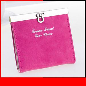 Fashion Women Cards Holder Lady Purse Business Credit Bank Card Id Holders Matte Pu Leather Hasp Clutch Woman Card Case Wallet