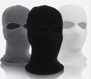 Ny armé taktisk vinter varm skidcykel 3 håls balaclava huvkap med full ansikte mask vinter kvinnor män ansikten mask hålla varmen i winte wl1284