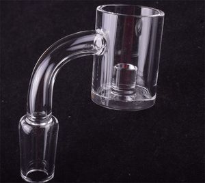 DHL Nyaste Core Reactor Bottom Quartz Banger 10mm 14mm 18mm 45 90 Flat Top Quartz Bangers för glas Bongs DAB Rigs