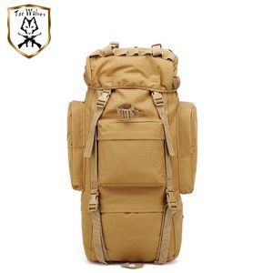 Utomhus 60l militär taktisk väska jakt camping laptop molle ryggsäck oxford nylon vattentäta sportväskor