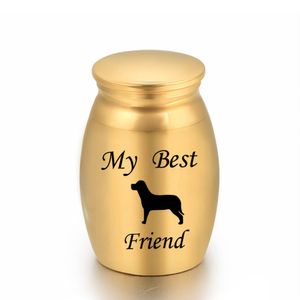 Husdjur hund mini kremation urns begravning urn för aska hållare små minnessake minnesmärken burk min bästa vän 25x16mm