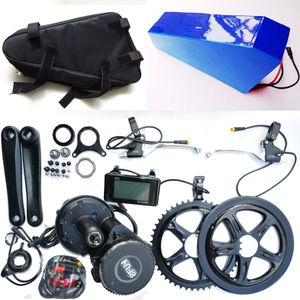 48 V 750W 8Fun / Bafang Motor C961 LCD BBS-02 Najnowsze sterownik Silnik korbowy + 4AH 20AH Litowo-jonowy Trójkąt PVC Bateria Ebike