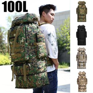 Large Adjustable Camouflage 70l backpack for Hiking, Climbing, and Sports - 100L Capacity for Men and Women