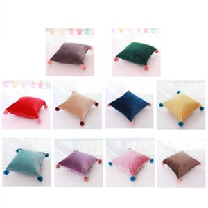 home Decorative Pillow Case 10 Styles Solid Candy Color Cushion Covers Nordic Modern Minimalism Khaki Yellow pillow Cover T2I5315