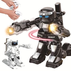 Robot da boxe a induzione a infrarossi 2.4G RC, combattimento interattivo per due persone con controllo dei gesti, luci sonore di simulazione, regalo di compleanno per bambini di Natale 4-3