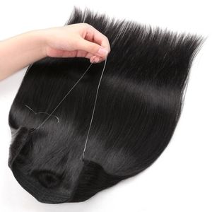 Cor 60# Linha de pesca loira Rampa de cabelo brasileiro Extensões de cabelo humano reto 100 gramas por peça DHL grátis