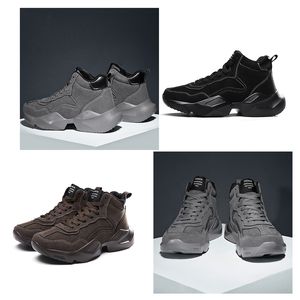 Non-Brand Fashion Outdoor-Schuhe, dreifach, grau, schwarz, braun, warm halten, bequem, für Herren und Damen, Trainer, Designer-Sneaker, Größe 39–44