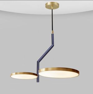 Led moderno pingente luz Nordic Quarto Sala de Estudo Restaurante Lâmpadas de suspensão simples criativas luzes circulares Fixação Chandelier Decor MYY