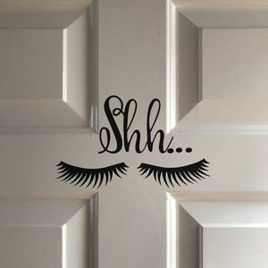 Adesivo de Parede de vinil Meninas Quarto Decoração Bonito Bonito Olhos Padrão de Cílios Adesivo de Parede Decalque Do Bebê Meninas Decoração do Quarto