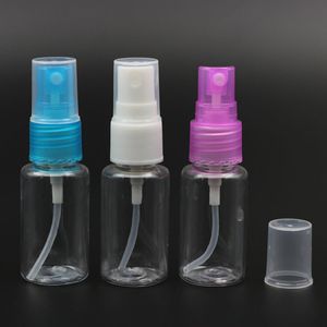 100PC / LOT 15ML Transparent plastsprayflaska Refillerbar PET-parfymflaskpumpatomizerbehållare flytande parfum sekntflaska