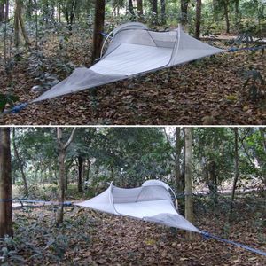 Zelte und Unterstände SKYSURF Camping Hängendes Baumzelt 1 Person Ultraleichte Dreiecksaufhängung Tragbar Wasserdicht