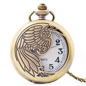 Hurtownie Phoenix Skrzydło wydrążone zegarek kieszonkowy Vintage Mężczyźni Kobiety Antyczne Modele Tuo Stół Zegarek