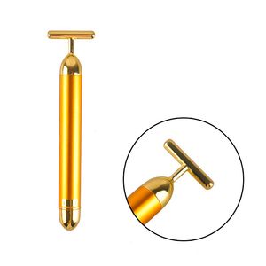 Tamax Up017 Energia Beauty Bar Gold Pulse Face Fooring Massager Facial Gold T Bar Beauty Device