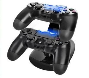 5V USB Dual Laddningsdocka Station Stativhållare Support Laddare för Sony PS4 Slim PS4 Pro PlayStation 4 Slim GamePad Controller