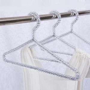 Fashion Acrylic Beads Hanger Women Clothing Skirts Dress Display Lady Clothes Crystal Hangers Free Shipping SN2481