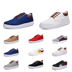 Oturum | 2020 Günlük Ayakkabılar No-Marka Tuval Spotrs Sneakers Yeni Stil Beyaz Siyah Kırmızı Gri Haki Mavi Moda Erkek Ayakkabı Boyut 39-46